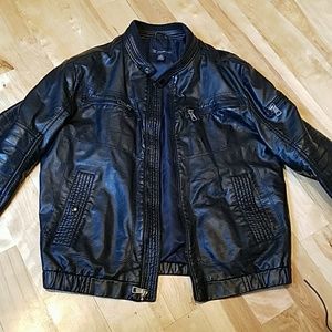 INC Mens Medium Leather Jacket